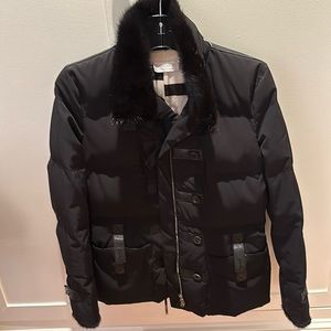 Valentino ski jacket with mink collar and cuffs